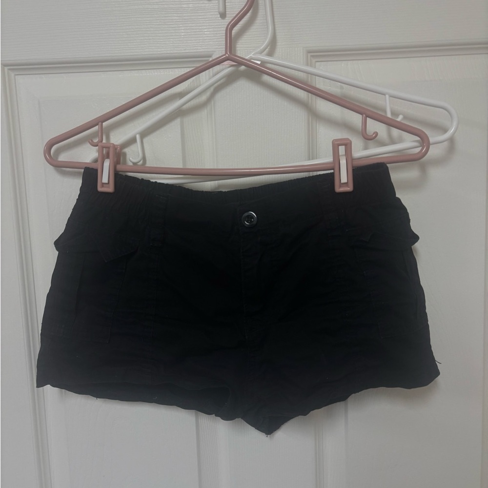 Women’s Black Utility Cargo Shorts